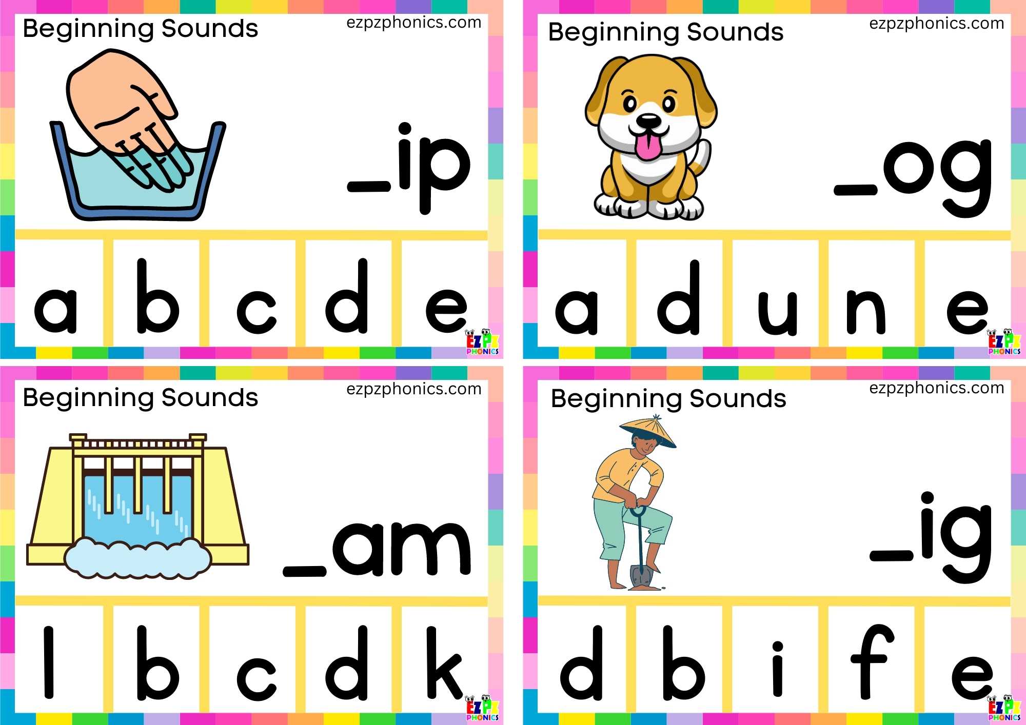 Letter D Finish The Word And Clip The Correct Letter 1